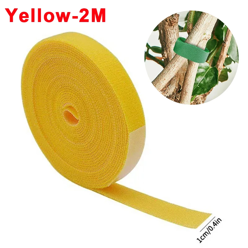 3/1Rolls Nylon Plant Ties Reusable Self Adhesive Plant Fastener Tape Hook  Loop For Support Grape Vines Tomato Gardening Supplies - AliExpress