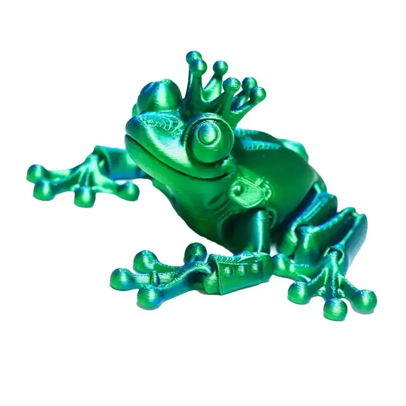 

Игрушка-лягушка 3D с шарнирным рисунком и подвижными суставами
