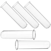5 Pcs Test Tube Vase Convenient Glass Tubes Decorate Water for Flowers Desk Planters 2