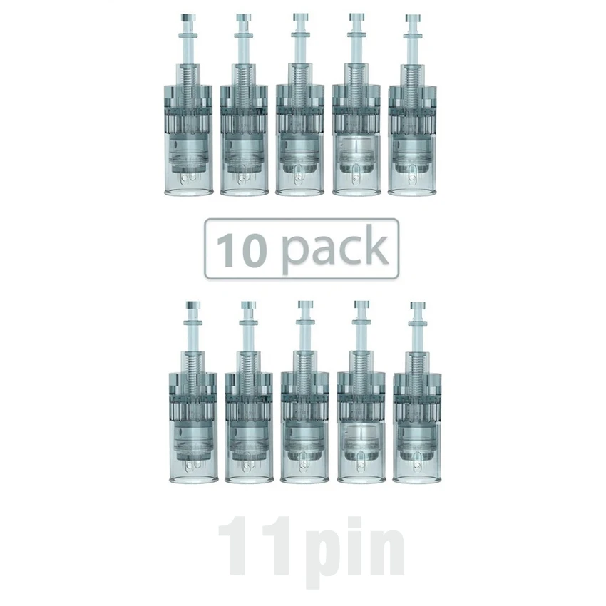 10 Adet İğne Kartuşları Bayonet Kartuşlar 11 16 36 42 Nano İğne MTS Mikro Cilt İğneleme Dr pen M8/M7S ile Uyumlu