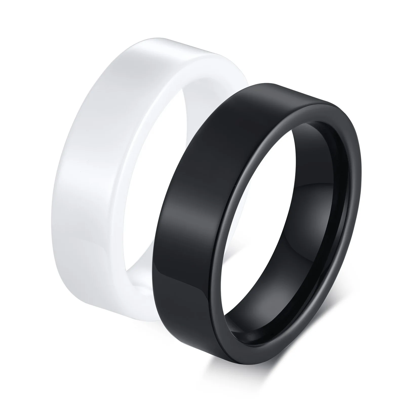 6mm Ceramic Rings For Women Smooth Pink Black White Rings Elegant Engagement Jewelry Gift Size 7 8 9 10 Ring Men ceramic ring,finger ring