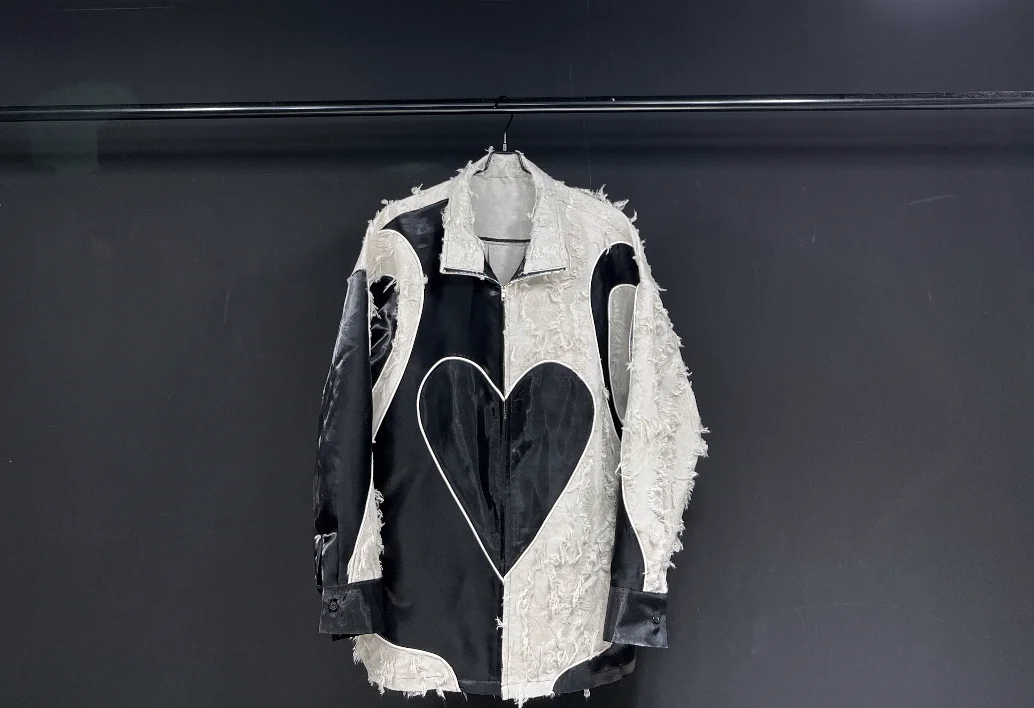

SuperAen Customized Autumn and Winter New Beige Fur Long Sleeved Shirt Coat Top Original Design Loose Shirts