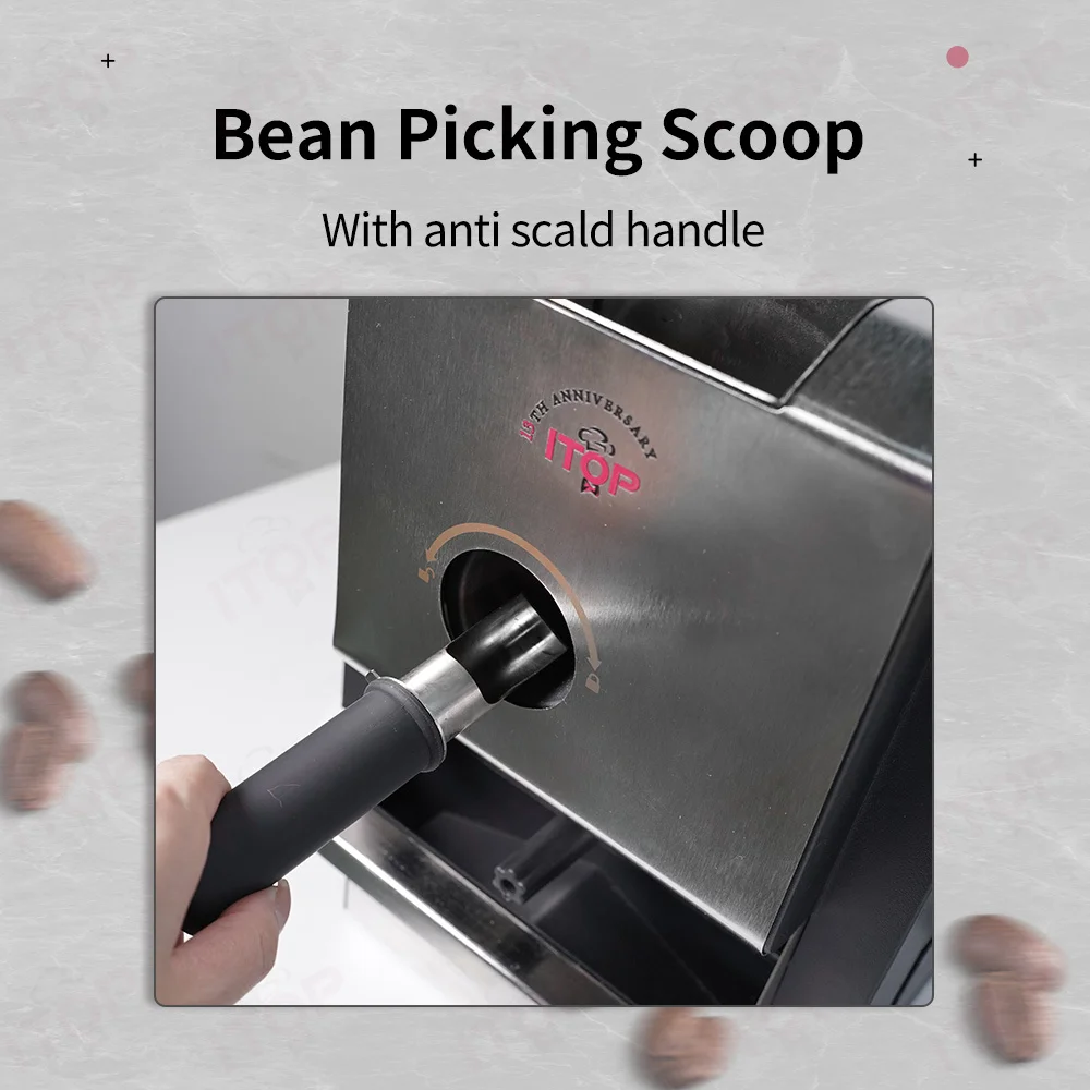 ITOP V2 Coffee Bean Roaster CYBEROASTER 1000W 500g Capacity for Commercial Family coffee bean roaster coffee roaster machine