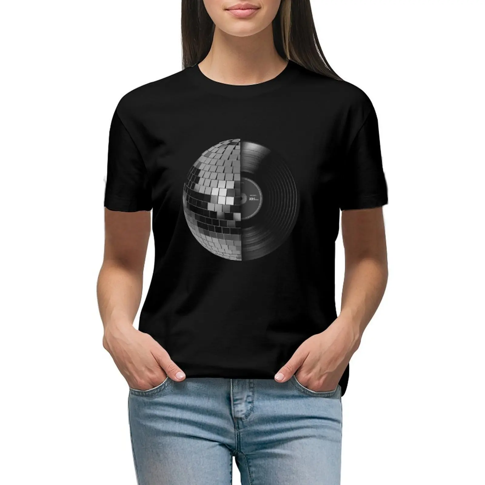 

Disco T-Shirt quick drying animal prinfor anime animal print shirt for girls spring clothes Women 2024