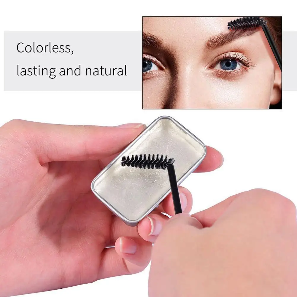 

1PCS Eyebrow Styling Gel Brows Wax Sculpt Soap Waterproof Long-Lasting Brow Styling Wild Feathery G7J6