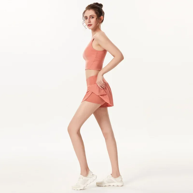 Women's Tennis Shorts Pant Running Fitness High Waist Anti-lighting Quick-drying Breathable Yoga Sports Shorts Volleyball