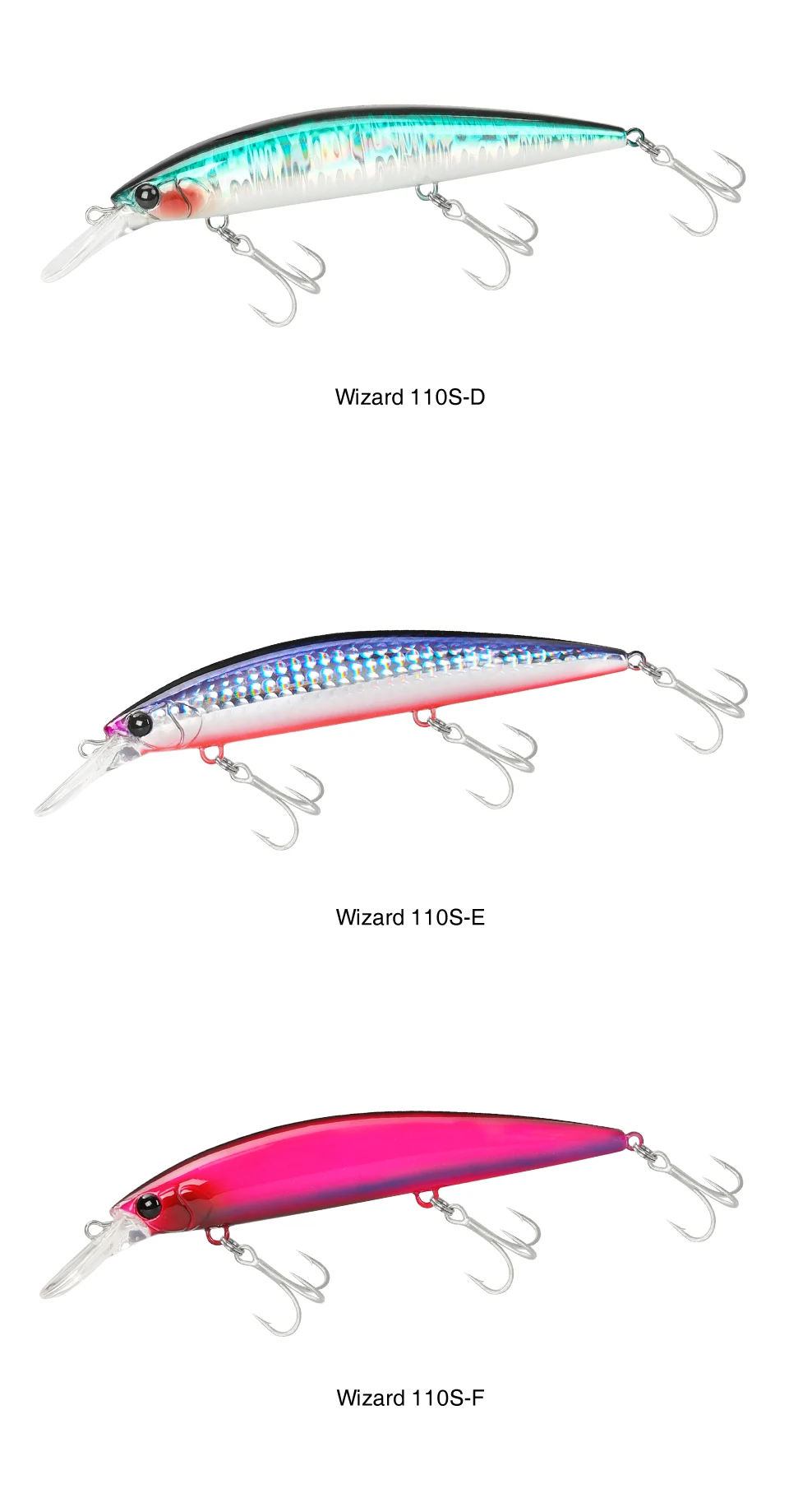TSURINOYA 110mm 37g Sinking Minnow Max 80m Long Casting Angelköder Meeresangeln Künstlicher harter Köder WIZARD 110S Jerkbait Köder – Detail 16