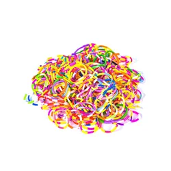 Vibrant Elastic Rubber Loom Bands Kit for Kids - DIY Crafting and Jewelry Making Supplies (600 Pieces) (Eight Mix)