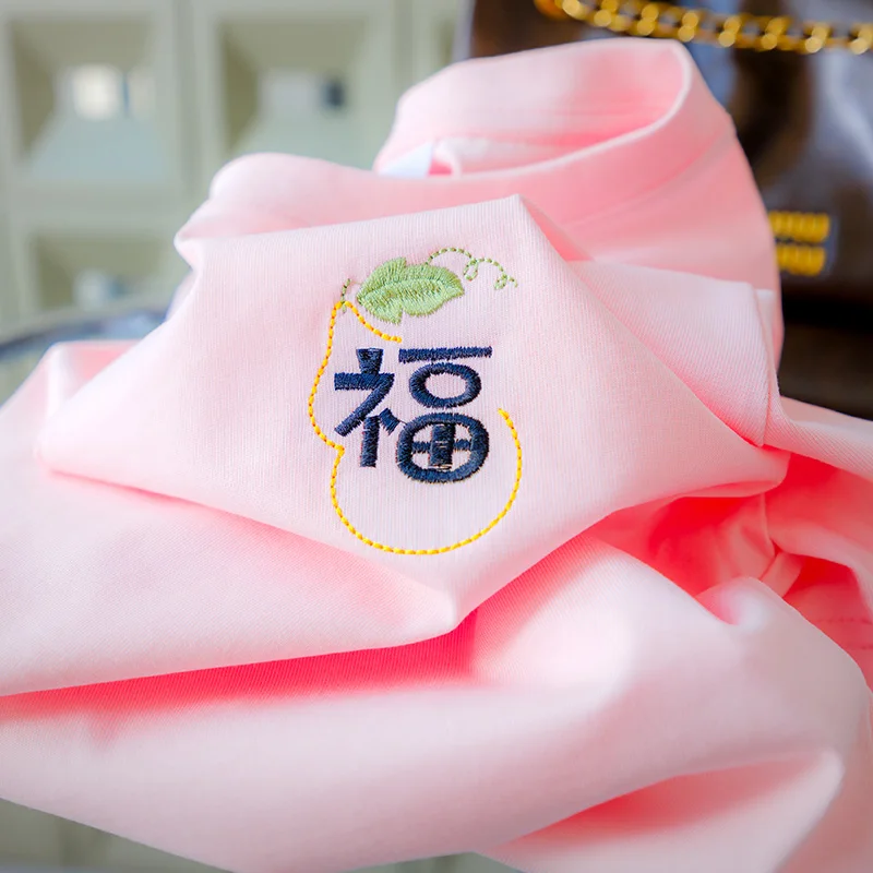 刺繍 クルーネック半袖 メンズ夏 カジュアルルーズフィット カップルスタイル 吸汗速乾 快適な柔らかさ 洗濯しやすい 刺繍入りピュアコットンホワイト半袖Tシャツルーズフィット