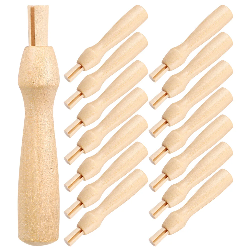 Needle Felting Tools Wool Felting Needles Handles Crafts Sewing Needle Handle Kit Felt Diy Package Wooden Handheld 16Pcs
