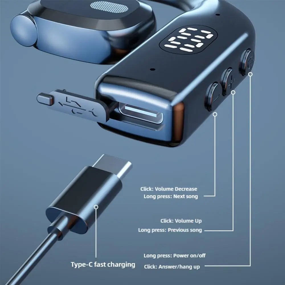 Kabellose Bluetooth Ohrbügel Kopfhörer Mit Geräuschunterdrückung_voghion.com