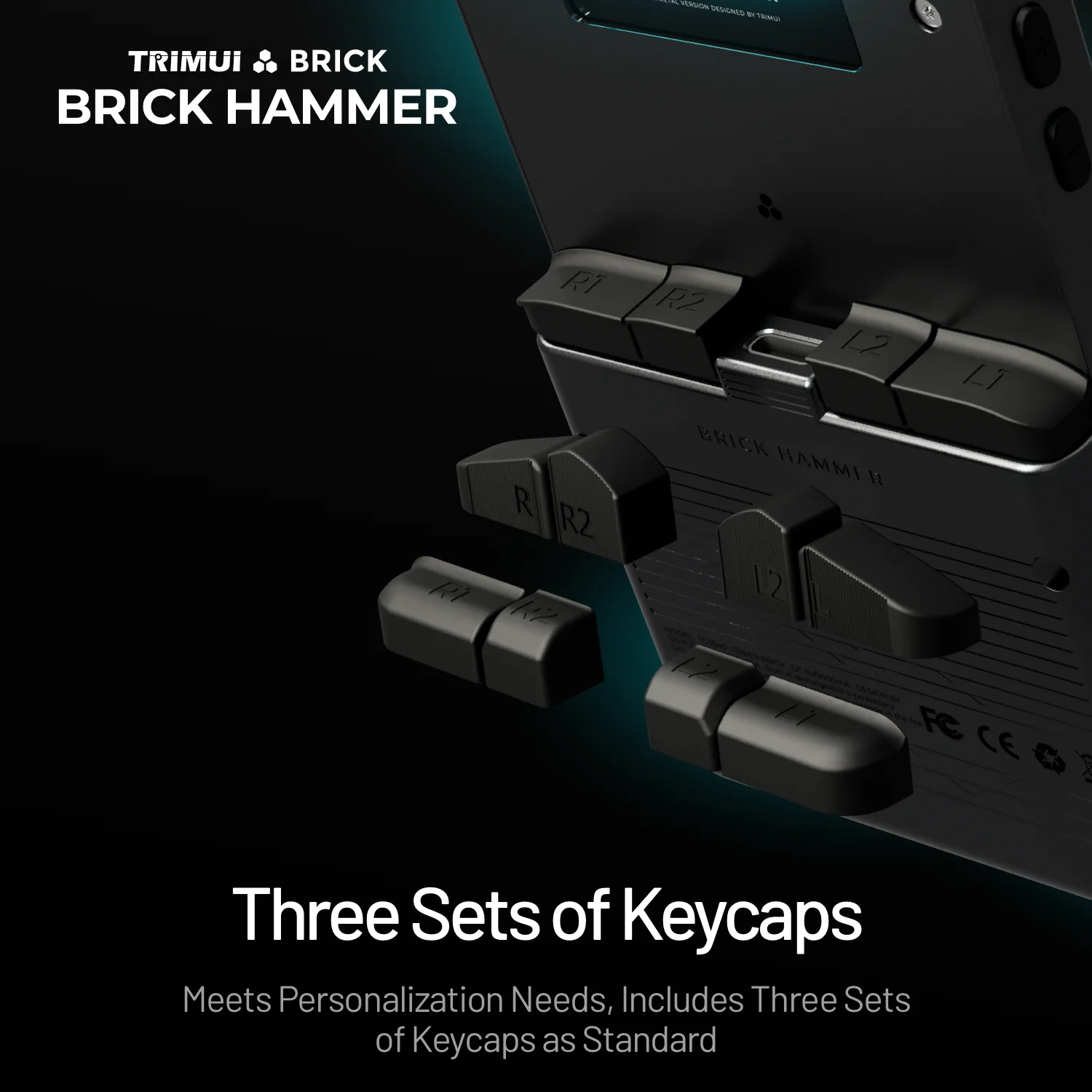 TRIMUI BRICK Hammer Console portatile per videogiochi con schermo IPS da 3,2'', sistema Linux, corpo in metallo, illuminazione a LED e tasti omaggio._voghion.com