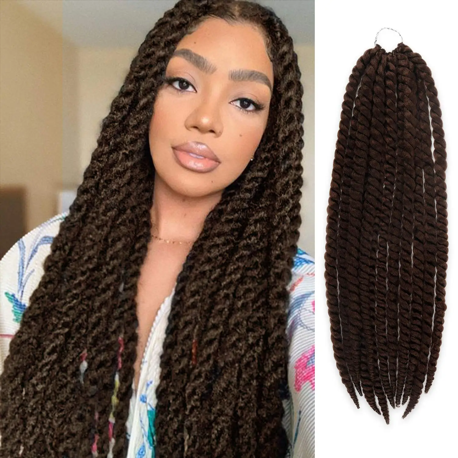 Synthetic Mambo twist crochet braids jumbo hair African wig thick twist crochet braids Jumbo Hair Havana hair hava