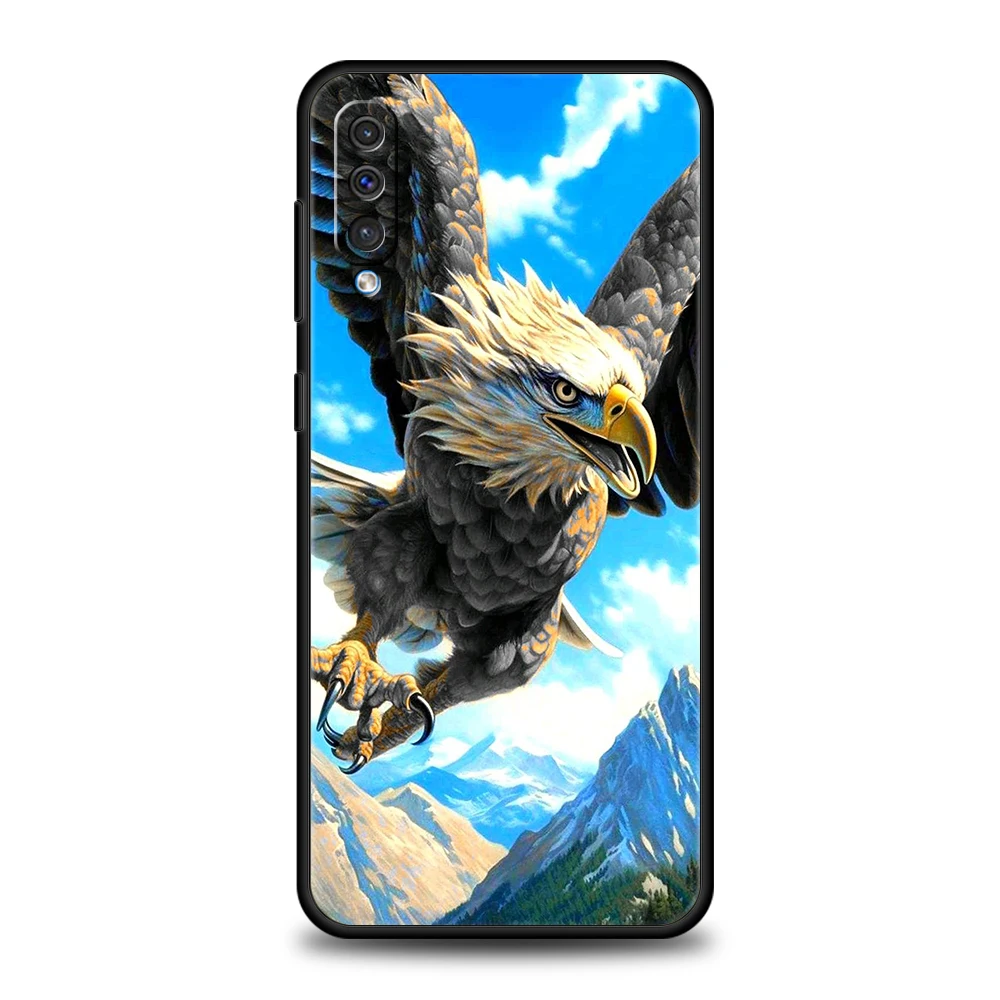 Handyhülle für Samsung Galaxy A16/A34/A24/A22/A12/A54/A52/A02/A03/A06/A70/A50/A10/A20/5G Weiche TPU-Hülle Eagle Hawk Bird Animal – Detail 5
