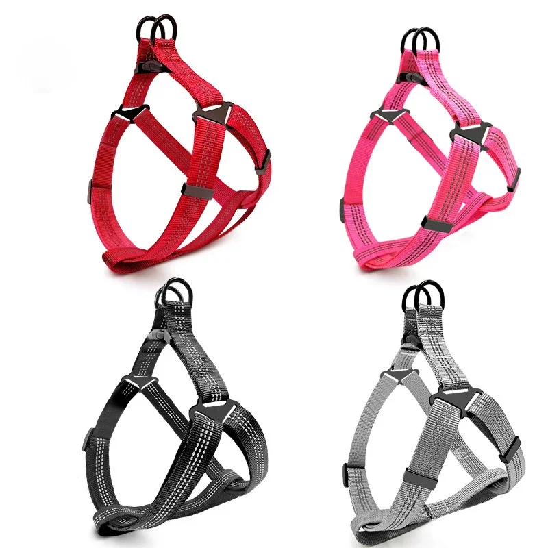 Adjustable Dog Y Harness Breathable Reflective Puppy Harness Leash Small Medium Large Dog Chihuahua Vest Labrador Pet Suppli Pet Harness Leash Set Pet Harness Set Pet Leash Set