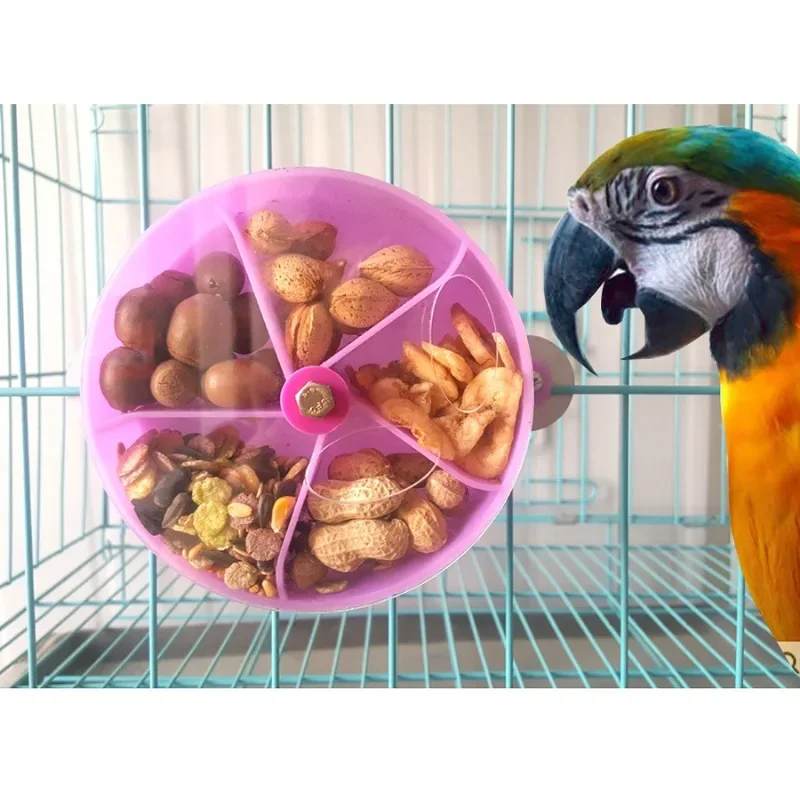Toy Parrot Toy Chewing Rotate Pet Parrot Toys Wheels Bite Birds Foraging Food Box Cage Feeder birds accessoires parrot toy bird toy bird cage accessories