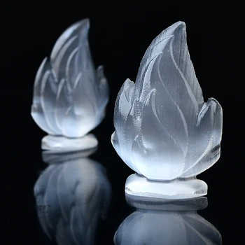 Moroccan Selenite Flame Plate 1