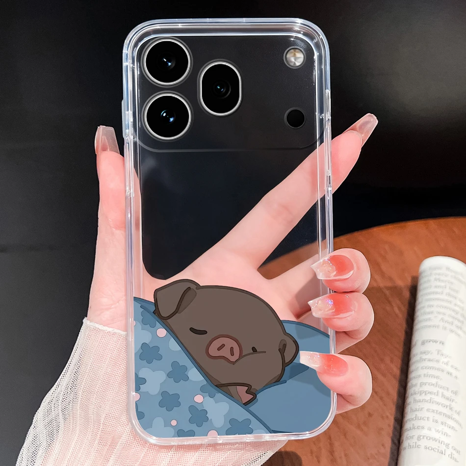 Clear Cool Stars Vibe Shockproof Silicone Phone Case