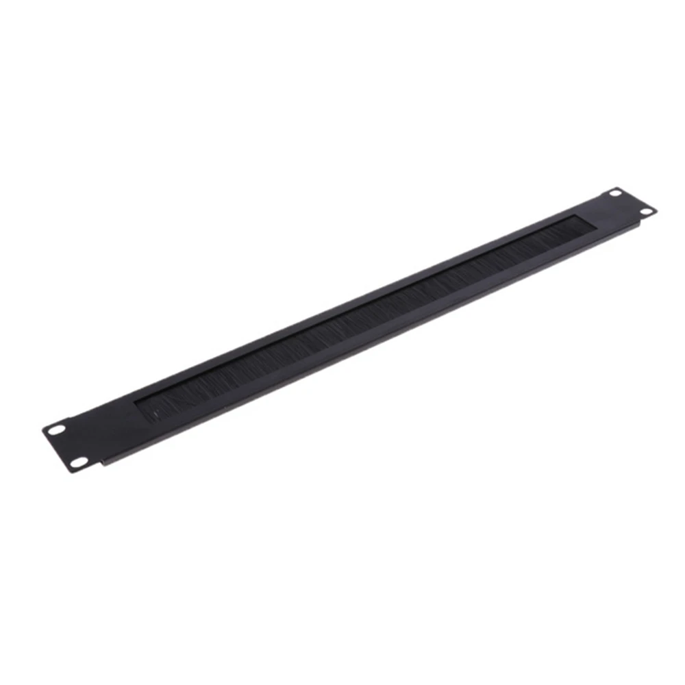 1Pcs 1U 19Inch RACK MOUNT Blanking Plate Rack Mounting Blank Network Brush Panel Server Cabinet Cable Management