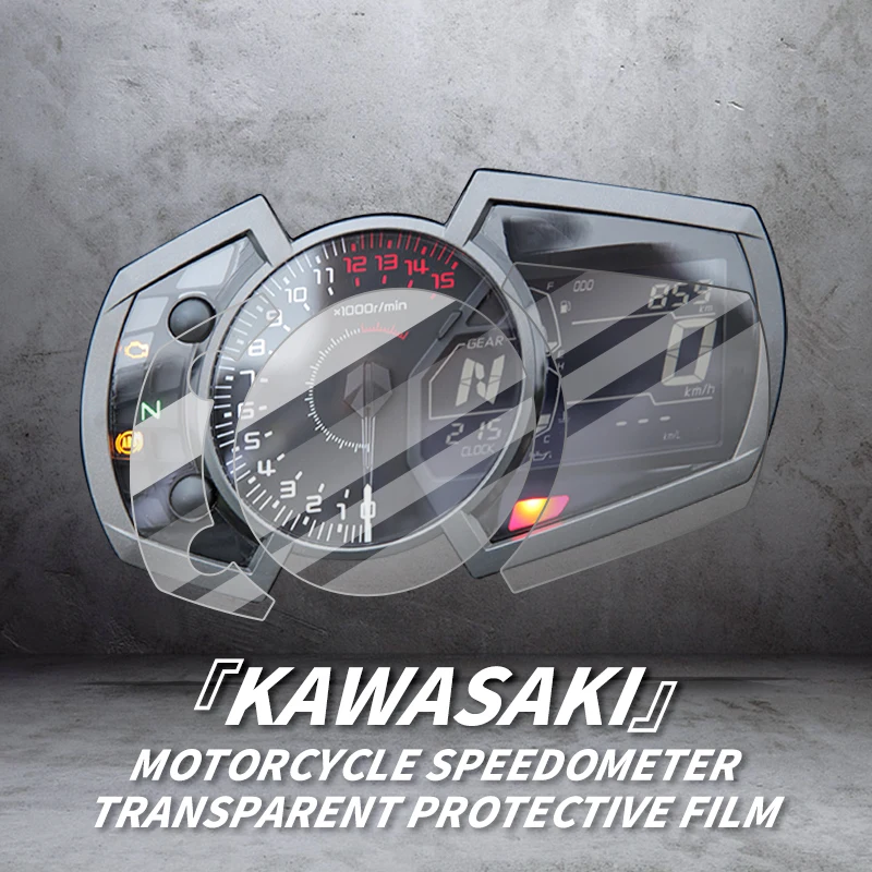 For KASAWAKI NINJA 1000SX 400 650 VERSYS650 X300 Z650 Z900 Z650 Z1000 Z900RS Z H2 Bike Speedometer Transparent Protection Film