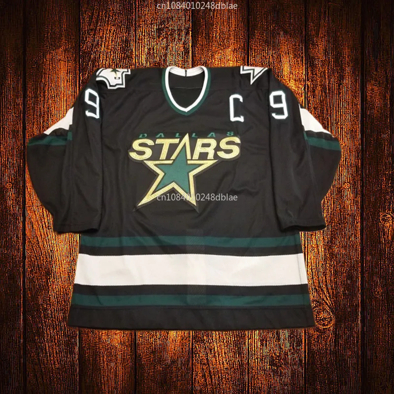 Vintage 9 Mike Modano Embroidery Stitched Hockey Jersey Youth Kids Adult Any Size And name 065