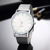 Luxury Women Watches 2023 New Stylish Silver Minimalist Business Ladies Quartz Watch Breathable Leather Steel Clock Reloj Mujer 6