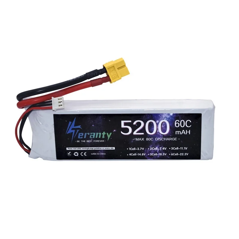 Batterie LiPo 7.4V 4200-7200mAh XT60/T pour RC Voiture Drone