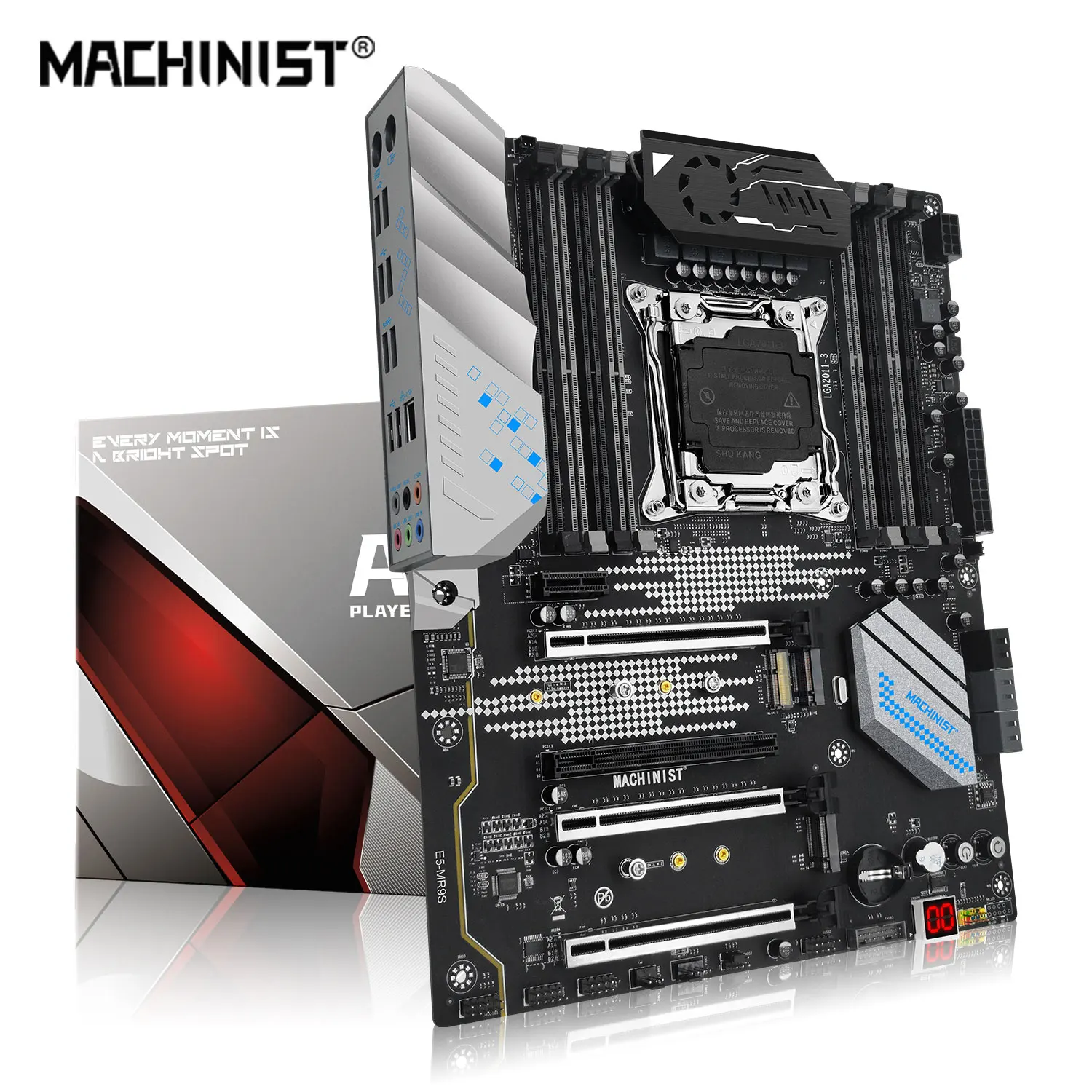 Machinist X99 MR9S motherboard LGA 2011-3 Support Xeon E5 V3/V4 series processor NVME M.2 M.2 USB 3.0 four channel 8 memory slot