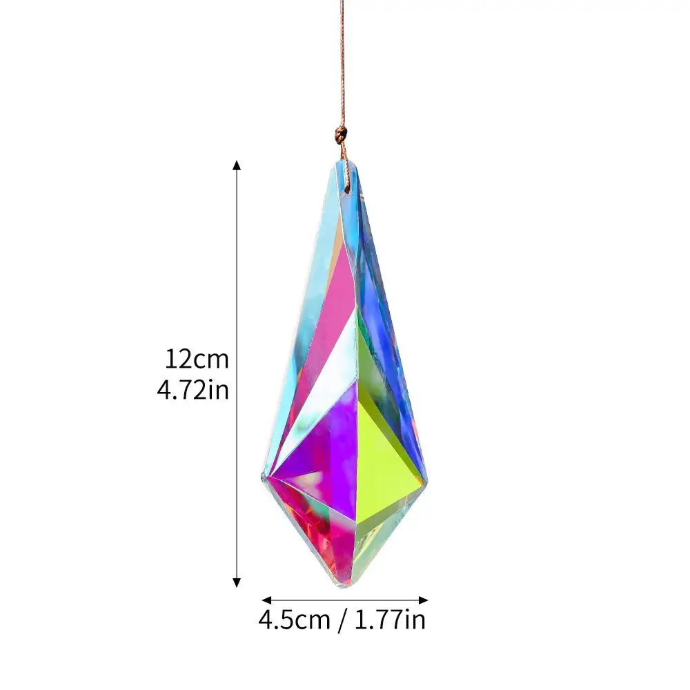 Crystal Sun Catcher Prisms Windows Garden Patio Hanging Suncatchers Glass Prism Rainbow Maker 1PC