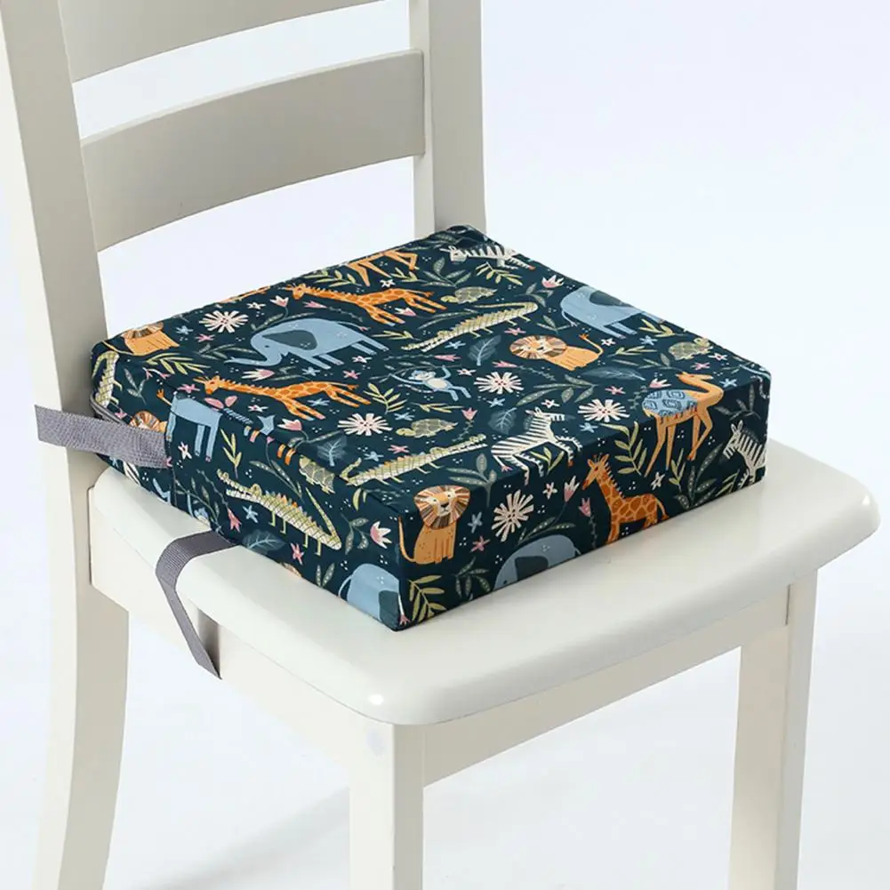Children Chair Heightened Cushion Heightened Kids' Dining Square Cushion Chair Pad