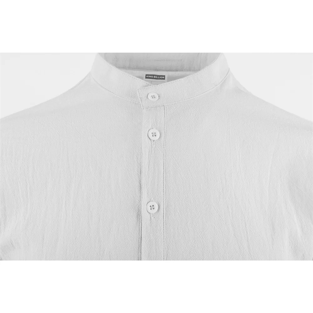 Frühling Sommer Neue männer Langarm Henley Neck Männliche Polo-Shirt Baumwolle Leinen Leichte Atmungsaktive Grundlegende Stil Taste Top – Detail 25