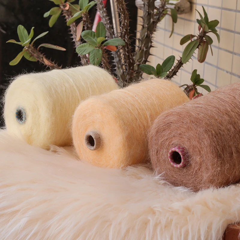 500g Super Soft Hand Knitting Woollen Anti-Pilling Mohair Yarn For Cardigan Long Plush Fluff Crochet Sweater Scarf Thread knitting yarn,knitting wool yarn,crochet yarn,wool yarn