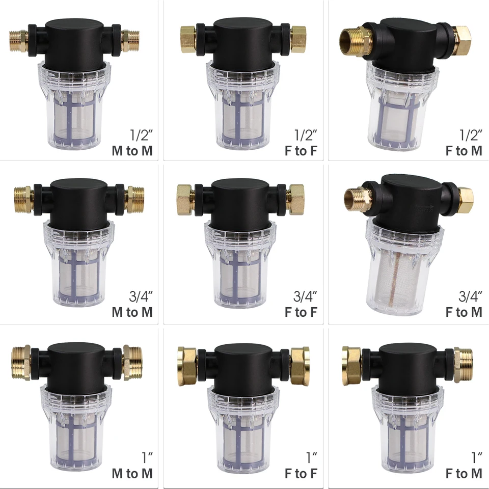 Filtre De Tuyau D'arrosage Pour Entrée D'eau De Nettoyeur Haute