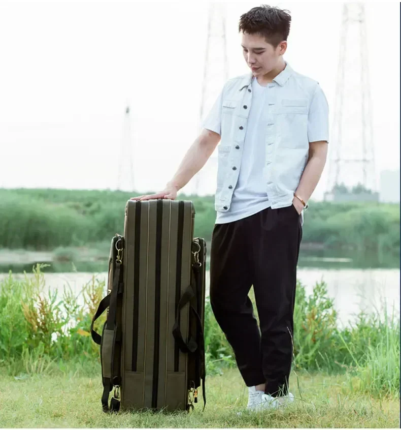 S9fc4693a4e114038a062a2056be50cb5X Fishing Rod Storage Bag Oxford Cloth Multifunctional 1/2/3 Layer Large Capacity 80/90/100/120/125CM Fishing Rod Carrier Mallzona