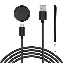 Universal Magnetic Smartwatch Charging Cable Dock Holder (Black)