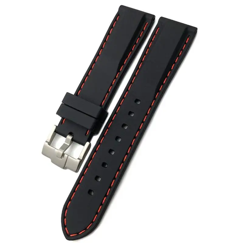 SCHIK Rubber Watchband 19mm 21mm 20mm 22mm 23mm 24mm For Omega Soft Waterproof Silicone Watch Strap