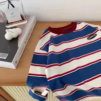 5569 Children Long-sleeved T-shirts 2025 Spring Autumn Striped Boy's Sweatershirt Handsome Bottoming Shirts Tops 2