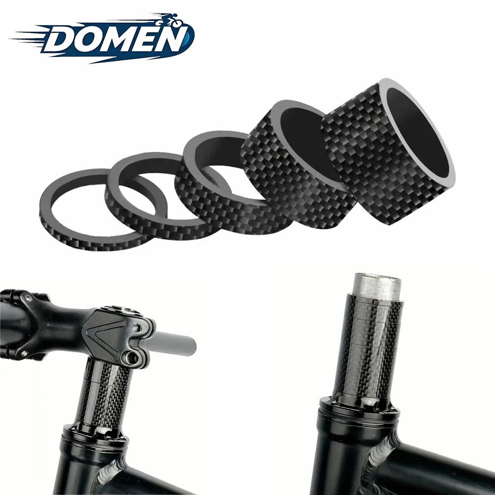 Bicycle Carbon Fiber Spacer 3/5/10/15/20mm 28.6mm Headset Washer MTB Front Fork Spacer Accessories bicycle spacer