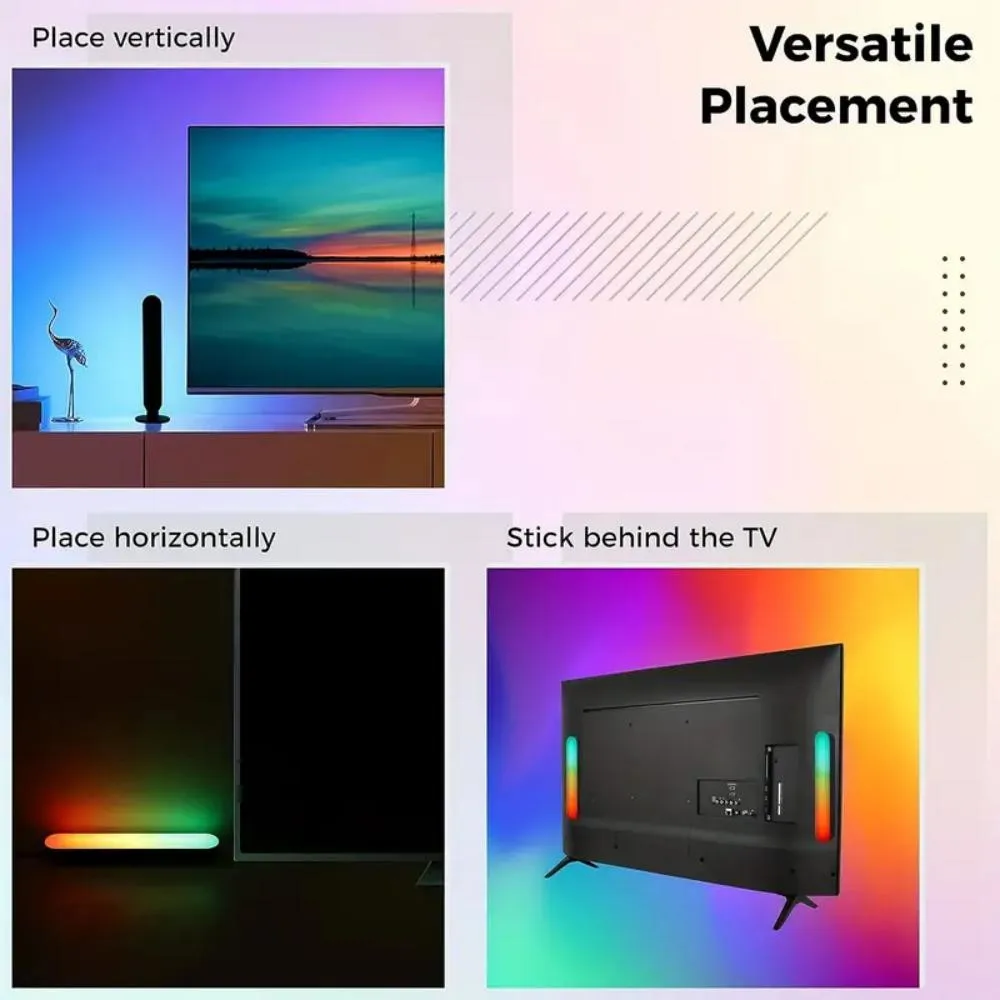 24 Keys IR Remote Control  Smart RGB Strip Lights Gaming Lights, TV Ambient Backlight Sync With Music, RGB Desk Lamp For TV, PC 5