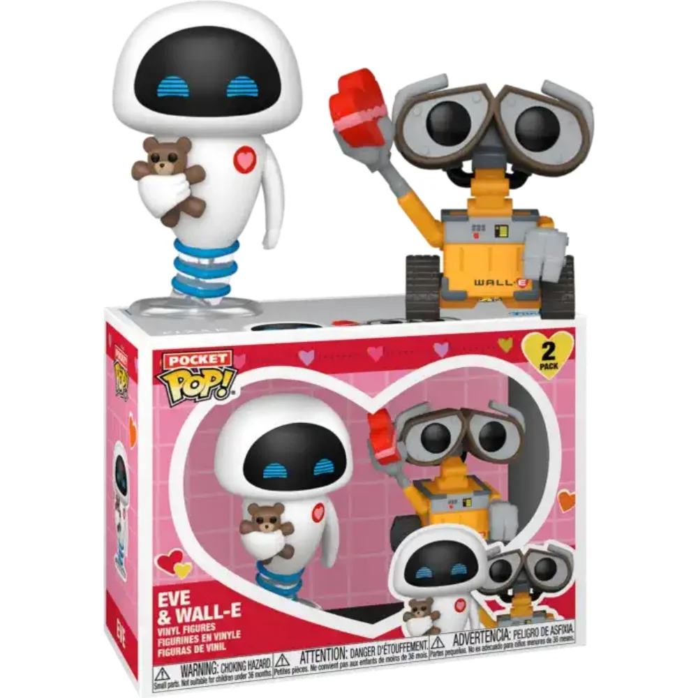 Funko POP! REMIX WALL-E & EVE セット Amazon.com: Funko Pop - Disney Pixar - Wall-E, Eve, and Mo