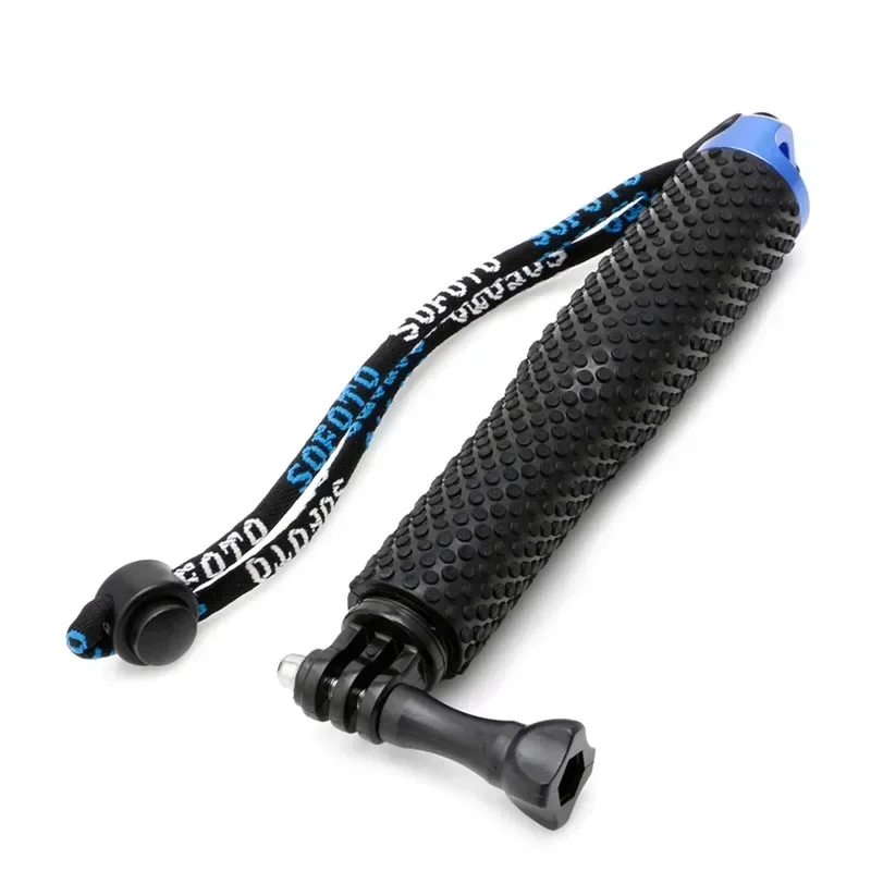 Sports Camera Selfie Stick Extendable Pole Mini Selfie Stick Waterproof Monopod Blue for GoPro Hero13/12/11/10/9/8 Action Video Cameras Outdoor Photography