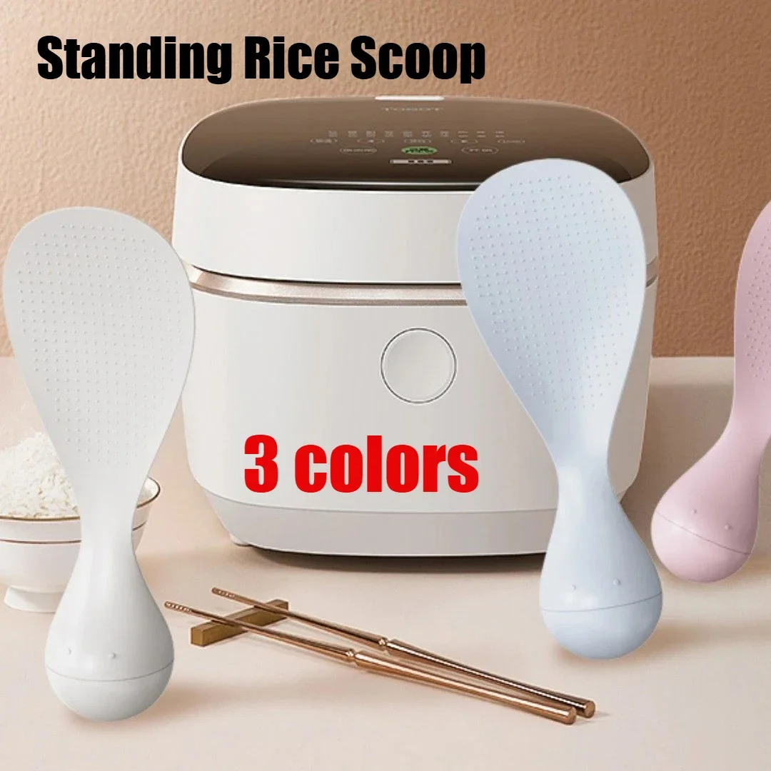 Tumbler Spoon Non-stick Cooking Rice Scoop Anti-scalding Pot Rice High-temperature-resistant Spoon Durable Kitchen Gadgets plastic rice spoon