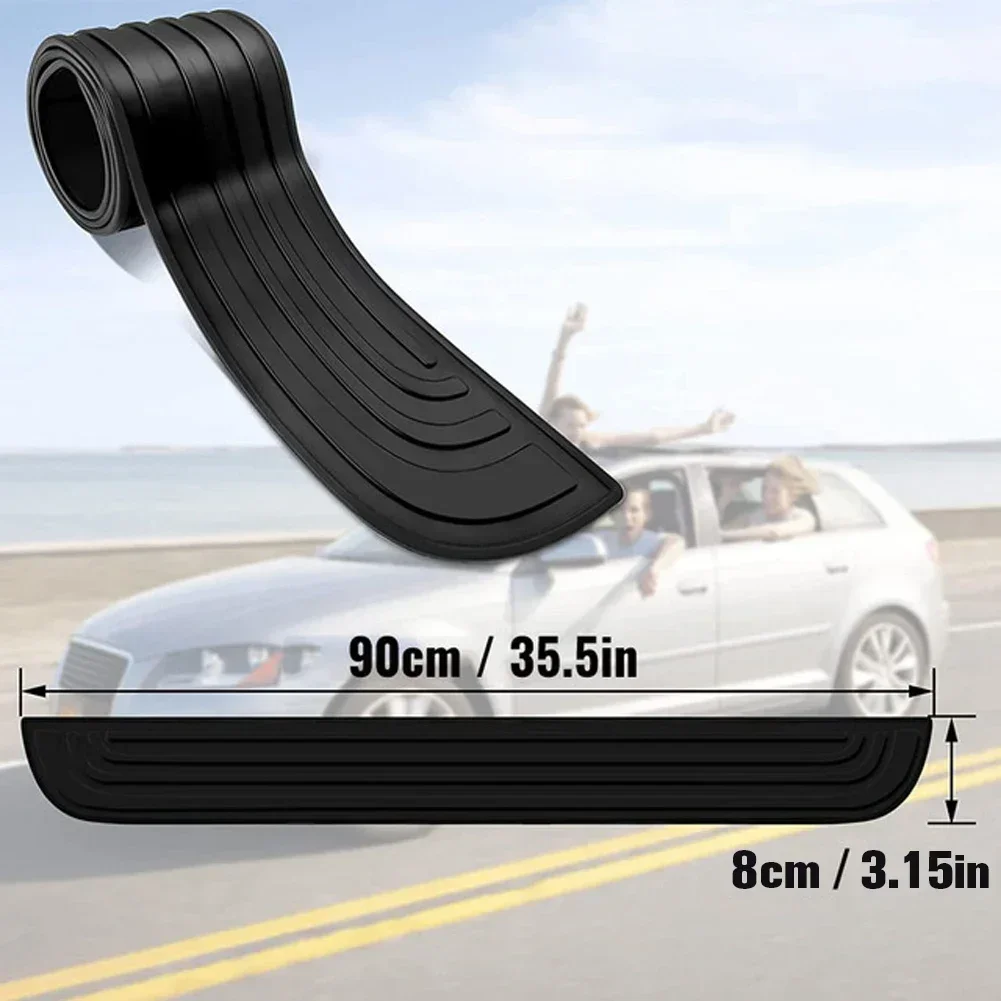 Rubber Car Trunk Door Sill Plate Protector Anti Scratch Guard