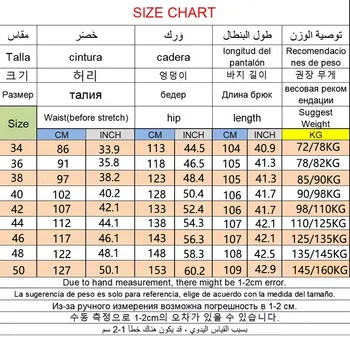 جينز رجالي مقاس كبير 10XL سروال دينم مستقيم الساق كبير الحجم قابل للتمدد بنطلون فضفاض ملابس غير رسمية مريحة تناسب 160 كجم - Image 6