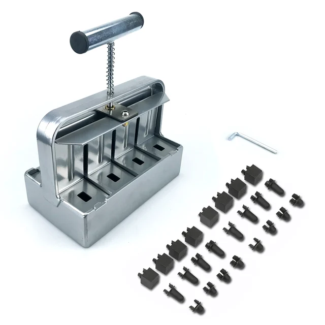 Kettős Fedélzet Rozsdamentes Acél Kézi Palánta Talaj Blokkoló 2 Hüvelykes Fedélzetű Talajblokk Kert Előkészítője