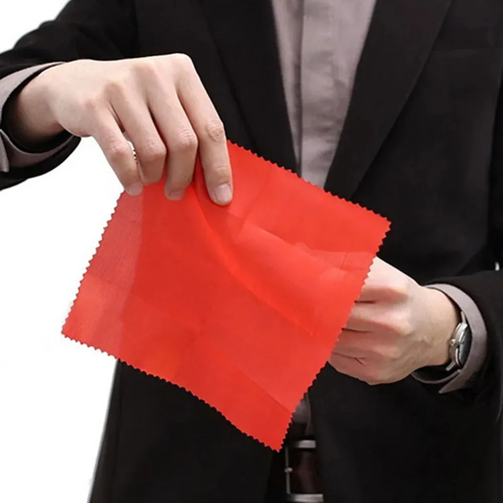 Magic Trick Props Plastic Finger Thumb Tip + Red Silk For Close Up Vanish Appearing Stage Show Prank Toy magic trick fingers magic trick toy magic tricks toy magic props toy magic tricks props magic trick props magic show props