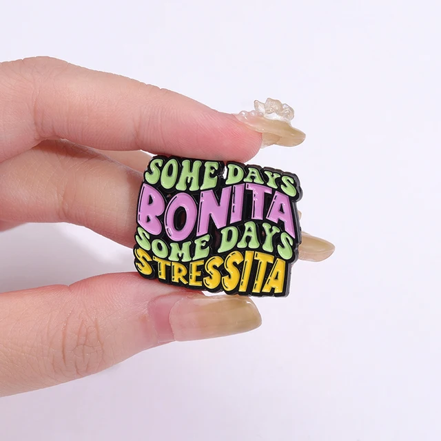 Colourful Quotes Enamel Pins Brooches Lapel Badges  5