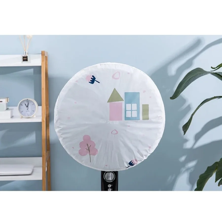 PEVA Electric Fan Cover Portable Reusable Washable Dust-proof Moisture-proof Cute Covers Indoor Bedroom Shield