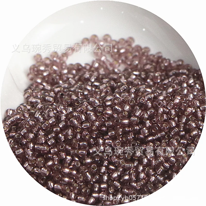 Filled Silver Glass Rice Beads for Handmade DIY Jewelry Accessories
