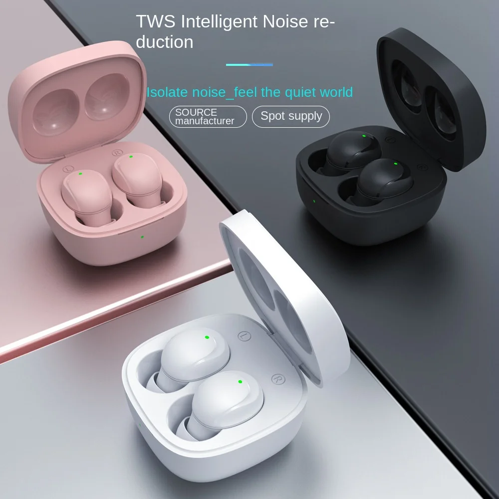 Cuffie Bluetooth Modello Privato Mini Cuffie Da Gioco Stereo In-Ear Wireless Transfrontaliere Cuffie Nere Tech